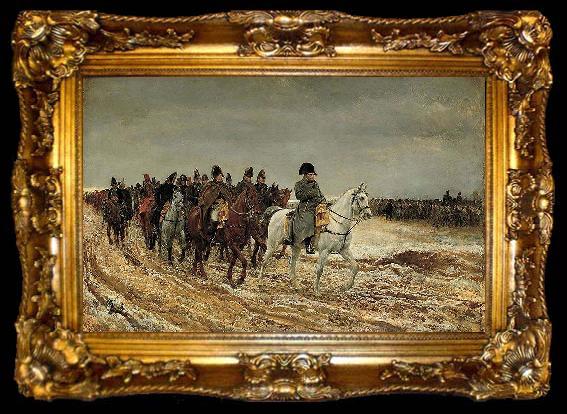 framed  Jean-Louis-Ernest Meissonier Campagne de France, ta009-2